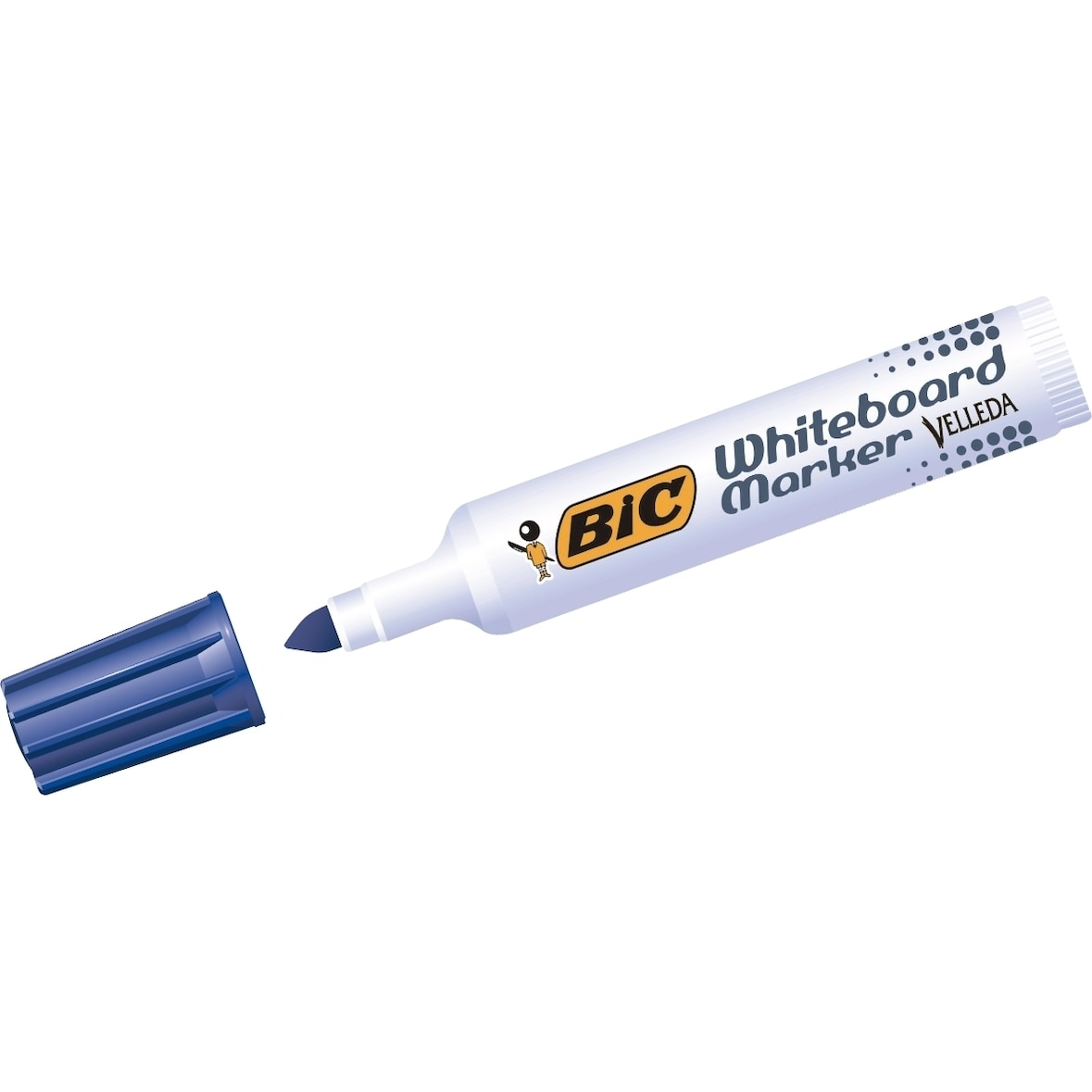 Whiteboardmarker Velleda Rundspitze 1,9mm blau Packung mit 12 Stück
