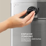 thumbnail of Goldflame Deluxe Terrassenheizstrahler 36.000BTU/11kW mobil Edelstahl Silber-Metallic