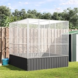 thumbnail of vidaXL Voliere Silbern 211x207x212 cm Stahl