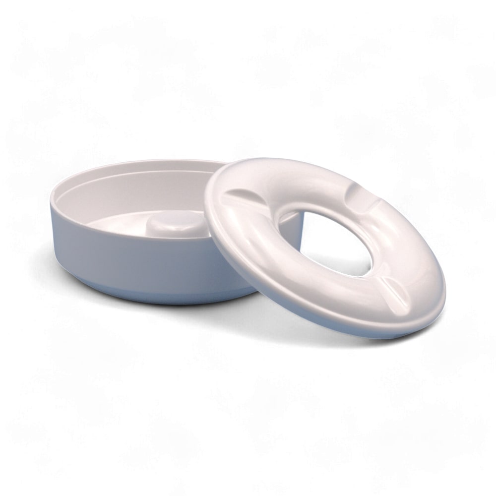 Portacenere In Melamina Privilege, 10 Cm, 2 Pezzi, Design Assortiti E Colorati