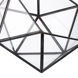 thumbnail of Relaxdays Pflanzenterrarium, Glas & Zinn, Deko Glashaus für Kakteen & Moos, offener Glaskasten für Fensterbank, schwarz