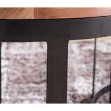 thumbnail of FineBuy 2er Set Beistelltische Massivholz Wohnzimmertisch Landhaus Metallgestell