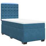 thumbnail of vidaXL Boxspringbett mit Matratze Blau 90x190 cm Samt