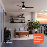 thumbnail of SkyBreeze Smart Deckenventilator | Indoor & Outdoor | Smart Control | IP44 | 40 dB Walnuss 132