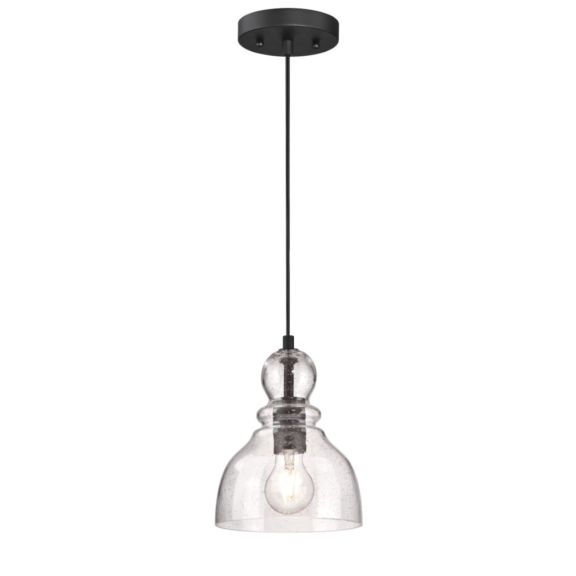Pendelleuchte Fiona Bronze / Antikglas klar