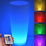 thumbnail of Lampada Vaso Luminoso da Giardino Cypress a LED|in Resina Anti-Ingiallimento Luce RGB|Made in Italy | Trasformatore IP20 da 1,4 mt | cm 43x90
