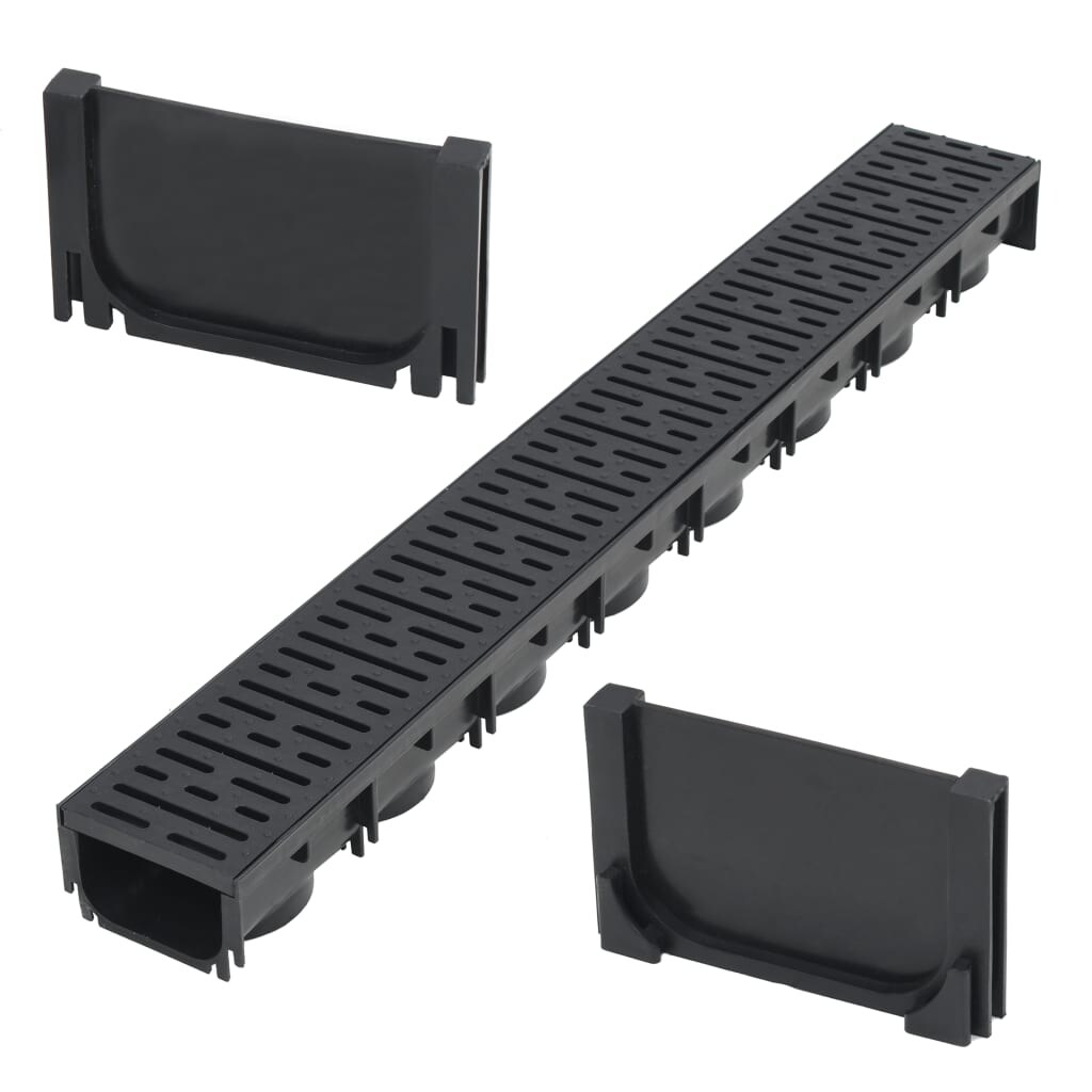 vidaXL Afvoergoot 1 m kunststof