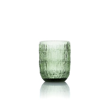 Bazar Bizar Waterglas van glas 8x8x10 cm groen