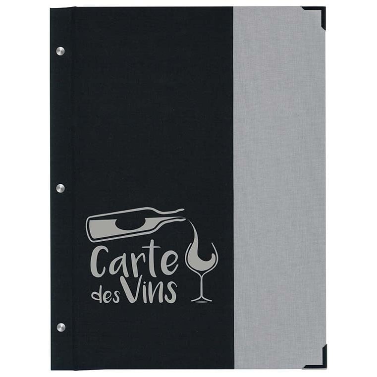 Carte des vins « Savanna » Noir / Gris