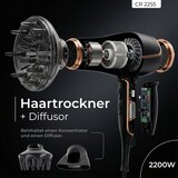 thumbnail of Camry CR 2255 Haartrockner 2200W mit Diffusor schwarz