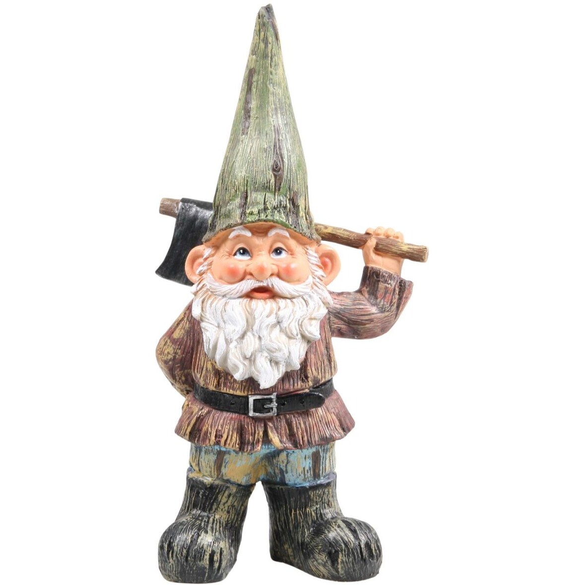 Nain de jardin en résine jardinier 40 cm Hache Sid