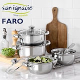 thumbnail of San Ignacio - 16/16/18/20 cm Edelstahl-Kochgeschirrset mit Jolie 18/22/26 cm geschmiedetem Aluminium-Pfannenset