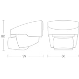 thumbnail of Bewegungsmelder IS 140-2 weiß, Passiv Infrarot, 2 m optimale Montagehöhe, 140 ° Erfassungswinkel, IP54