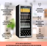 thumbnail of Beersafe 7XL Kühlschrank 242 Liter 5 Böden Panoramaglastür Edelstahl Silber