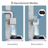 thumbnail of Cappa aspirante sottopensile CIARRA, cappa aspirante integrata 460 m³/h max., controllo touch e gesture, scarico e ricircolo VM6931B