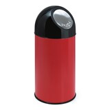 thumbnail of V-part Afvalbak met pushdeksel en binnenemmer 40 ltr - rood, zwart