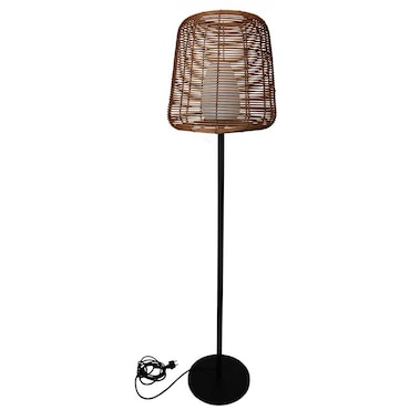 Lumisky Lampadaire d'extérieur filaire TALL BOHEME E27 H150cm Polyrotin Marron