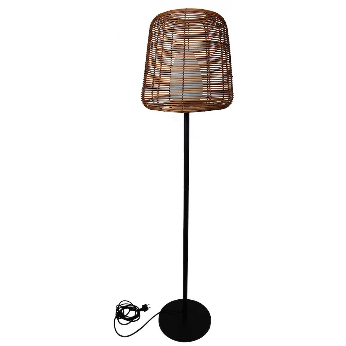 Lumisky Lampadaire d'extérieur filaire TALL BOHEME E27 H150cm Polyrotin Marron