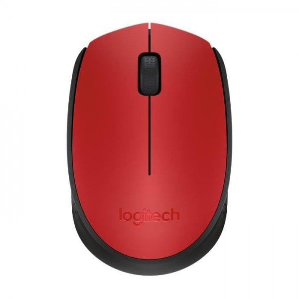 LOGITECH - Souris sans fil ambidextre M171 - Rouge - Grande portée Logitech