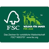 thumbnail of bümö Regal Ahorn, Standregal aus Holz für 3 Ordnerhöhen - Bücherregal klein 40 cm schmal, Aktenregal für Ordner & Bücher, kleines Büroregal,