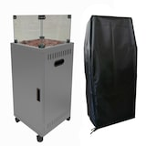 thumbnail of Heizstrahler FUEGO Gasheizstrahler Terrasse Terrassenfeuer Feuerstelle Heizpilz 8kW mit Rollen in anthrazit