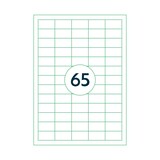 thumbnail of Universele A4 etiketten 25 vel 38x21,2 mm TRANSPARANT, voordeelpak: 3x 25 vel
