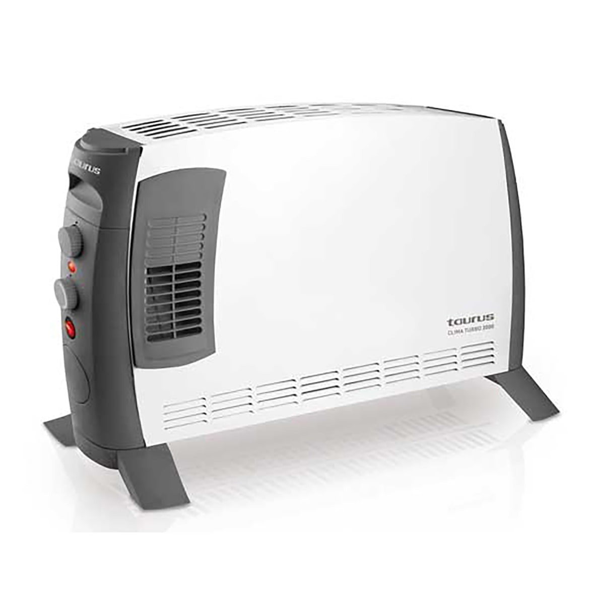 Convector Clima Turbo 2000 W, wit, 3 warmtevermogensniveaus, turbofunctie voor snelle en gelijkmatige warmteverdeling