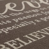 thumbnail of Esszimmerstuhl klassisch und zeitlos | HxBxT 90x43x56cm | Sitzhöhe 45cm | Stoff/Textil | dunkle Beine | Schriftzug Grau | Küchenstuhl Stuhl