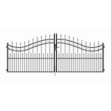 thumbnail of Alberts 510145 Doppeltor Bordeaux mit Zubehör, mattschwarz, Breite 337 cm, Höhe 131 cm