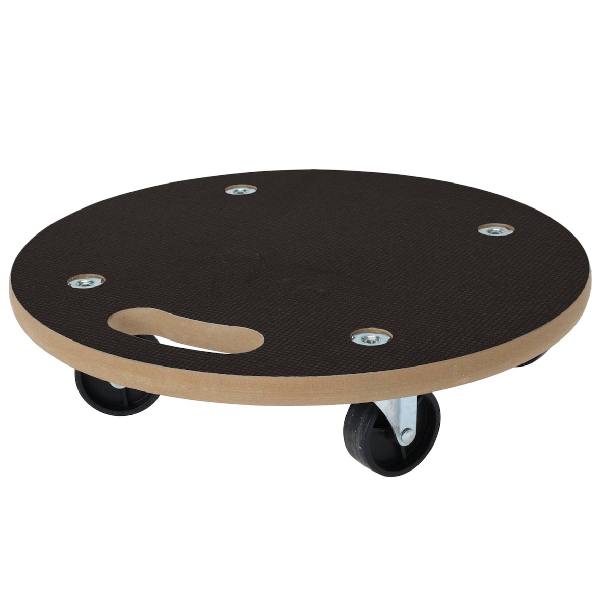 WellHome - Carrinho de transporte redondo Ø38cm com base antiderrapante preta