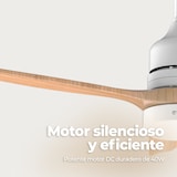 thumbnail of Ventilador de Techo EVVO V540 Wood – 132 cm, LED 18W 3 Tonos, 6 Velocidades, Temporizador 8h, Modo Invierno/Verano
