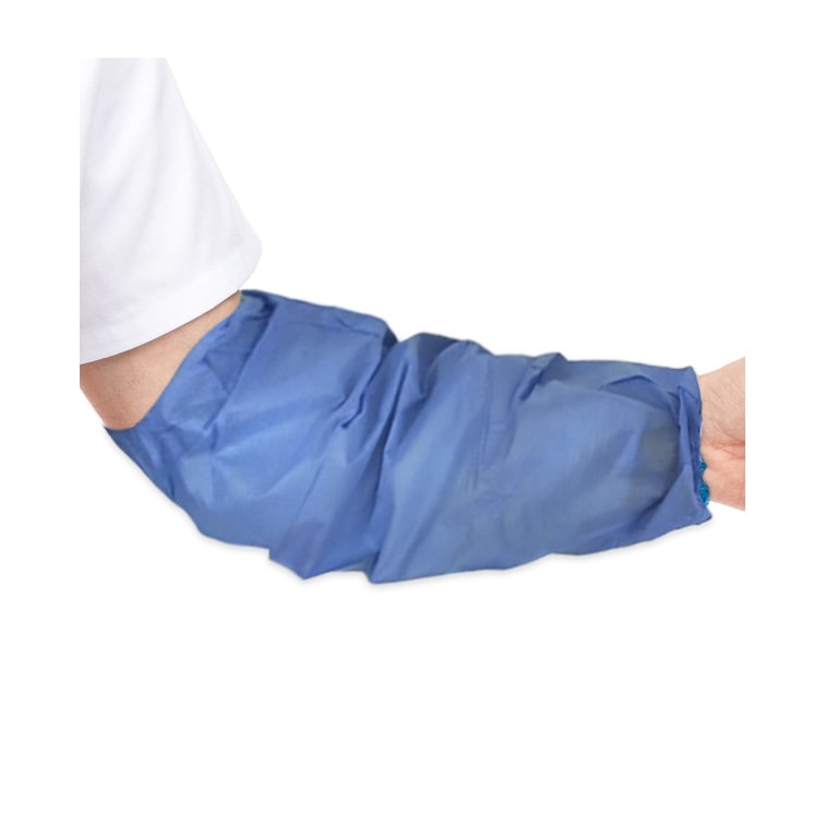 MONOUSO - Schutzärmel Polypropylen Plastifizierte 25x44cm Blau (50 Stück)