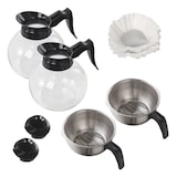 thumbnail of GastroHero Filterkaffeemaschine ECO 2x 2 Liter – Doppelte Glaskanne, Edelstahlgehäuse, Warmhalteplatten, ideal für Gastronomie & Büro
