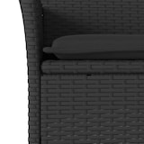 thumbnail of vidaXL Gartenstühle mit Kissen 2 Stk. Schwarz Poly Rattan