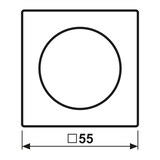 thumbnail of Jung Abdeckung für Drehdimmer A 1740 BF SWM A1740BFSWM