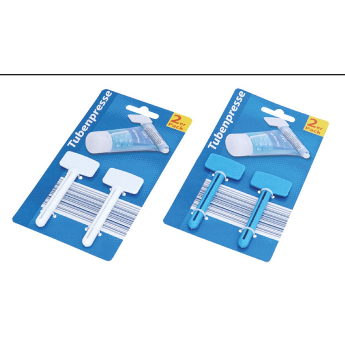 Tubenpresse 2er Set – Praktischer Tubenquetscher, effiziente Restentleerung für Zahnpasta, Cremes, Salben, Farbe zufällig