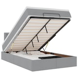 thumbnail of vidaXL Ottoman-Bett mit Matratze & LEDs Hellgrau 120x200 cm Stoff