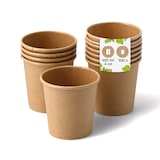 thumbnail of BIOZOYG 100 Stück Einwegbecher 100ml / 4oz Pappbecher, Kaffeebecher, ungebleicht, ökologisch, kompostierbar, umweltschonend für Espresso