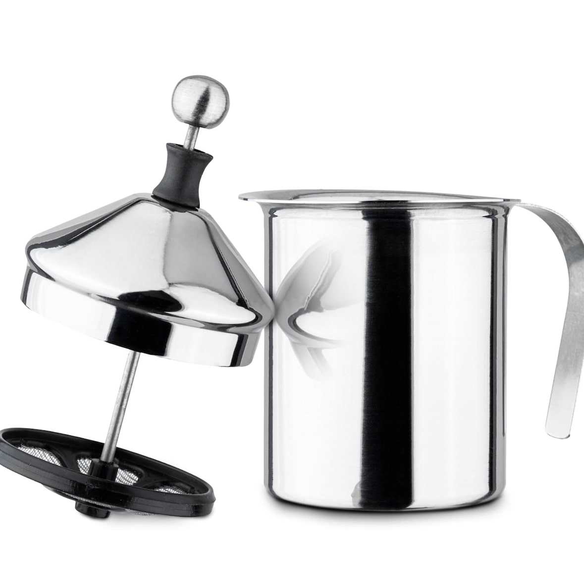 Manueller Edelstahl Milchaufschäumer: Perfekter Schaumgenuss