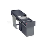 thumbnail of Hailo Abfallsammler 3666132 TZ Swing Terzett 3x 10 Liter mit Biodeckel