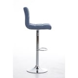 thumbnail of Décoshop26 - Tabouret de bar x1 avec repose-pieds hauteur réglable design moderne en tissu bleu 10_0000057