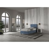 thumbnail of Cama con almacenaje acolchada 80x200 microfibra azul Adele