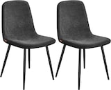 thumbnail of Helloshop26 - Esszimmerstühle 4er-Set Metallgestell verstellbare Füße pflegeleicht Küchenstühle strukturierter Chenille-Stoff grau 12_0004984