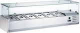 thumbnail of Kühlvitrine für Beläge, Pizzakrusten GN 1/3 1200x395x435h mm +2 +8 °C mit energiesparendem Rechtslaufmotor