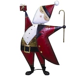 thumbnail of Vacchetti Babbo natale metallo rosso cm70,5x23h110