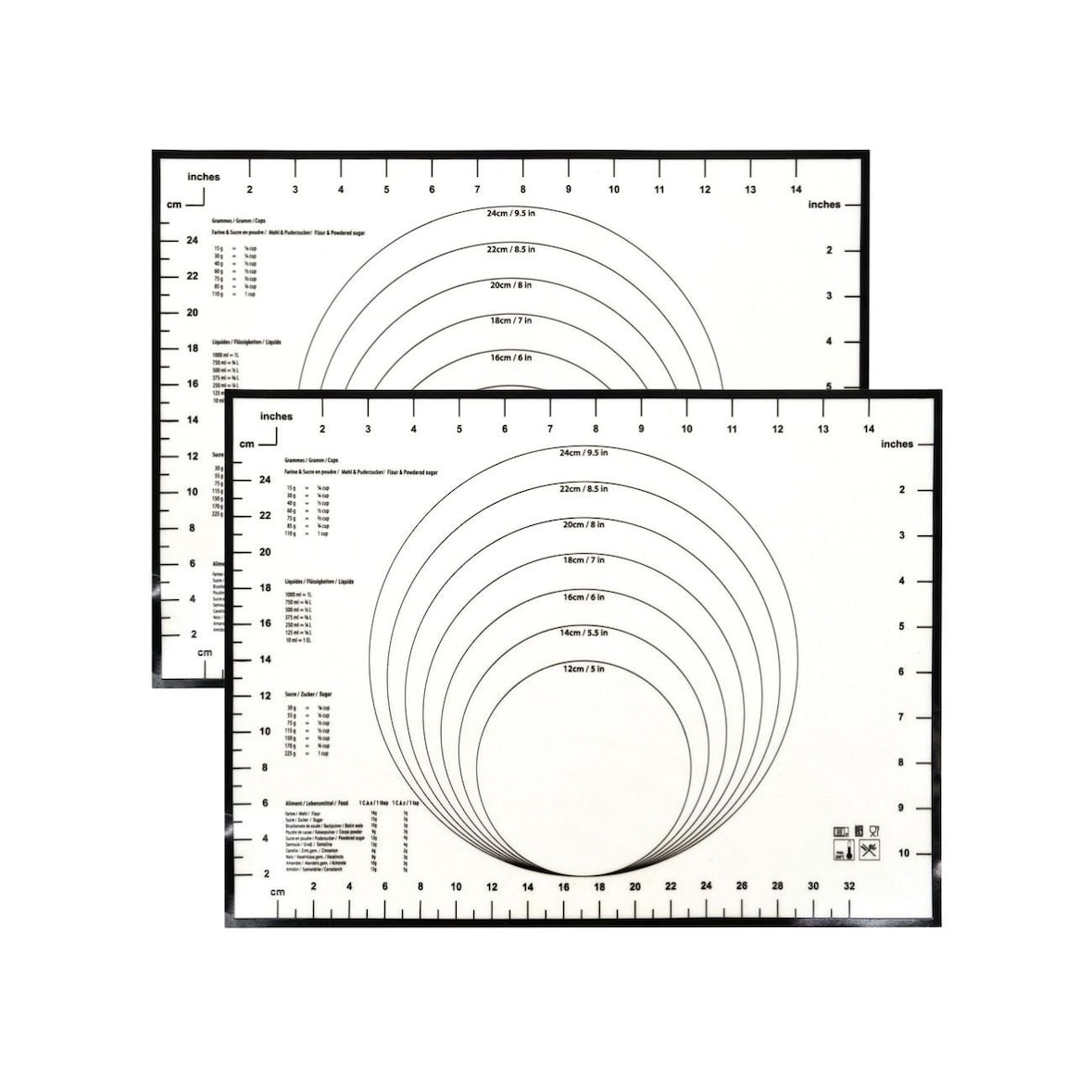 Set van 2 Zenker Smart Pastry siliconen bakmatten van 40 x 30 cm