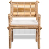 thumbnail of vidaXL 3-tlg. Bistro-Set mit Auflagen Bambus