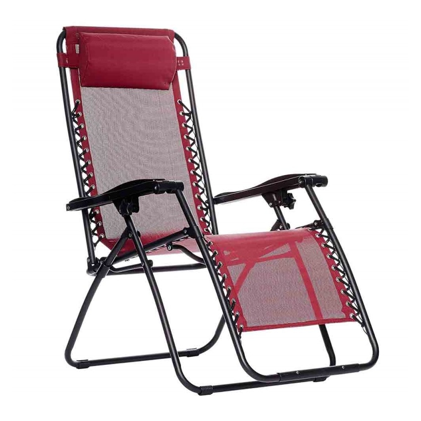 Silla plegable tumbona hamaca Gravedad Cero roja