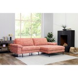 thumbnail of KAWOLA Sofa VISAO Ecksofa Velvet Recamiere rechts rosa