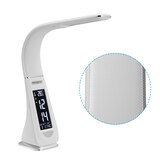thumbnail of Monzana LED Schreibtischlampe mit Display Kalender Uhr Wecker Dimmbar Nachttischlampe Tischlampe Tischleuchte Weiß